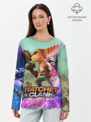 Лонгслив женский. Хлопок / Ratchet & Clank: Rift Apart