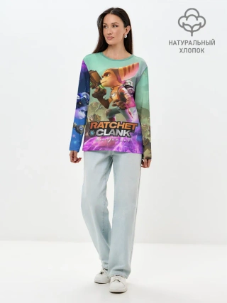Лонгслив женский. Хлопок / Ratchet & Clank: Rift Apart