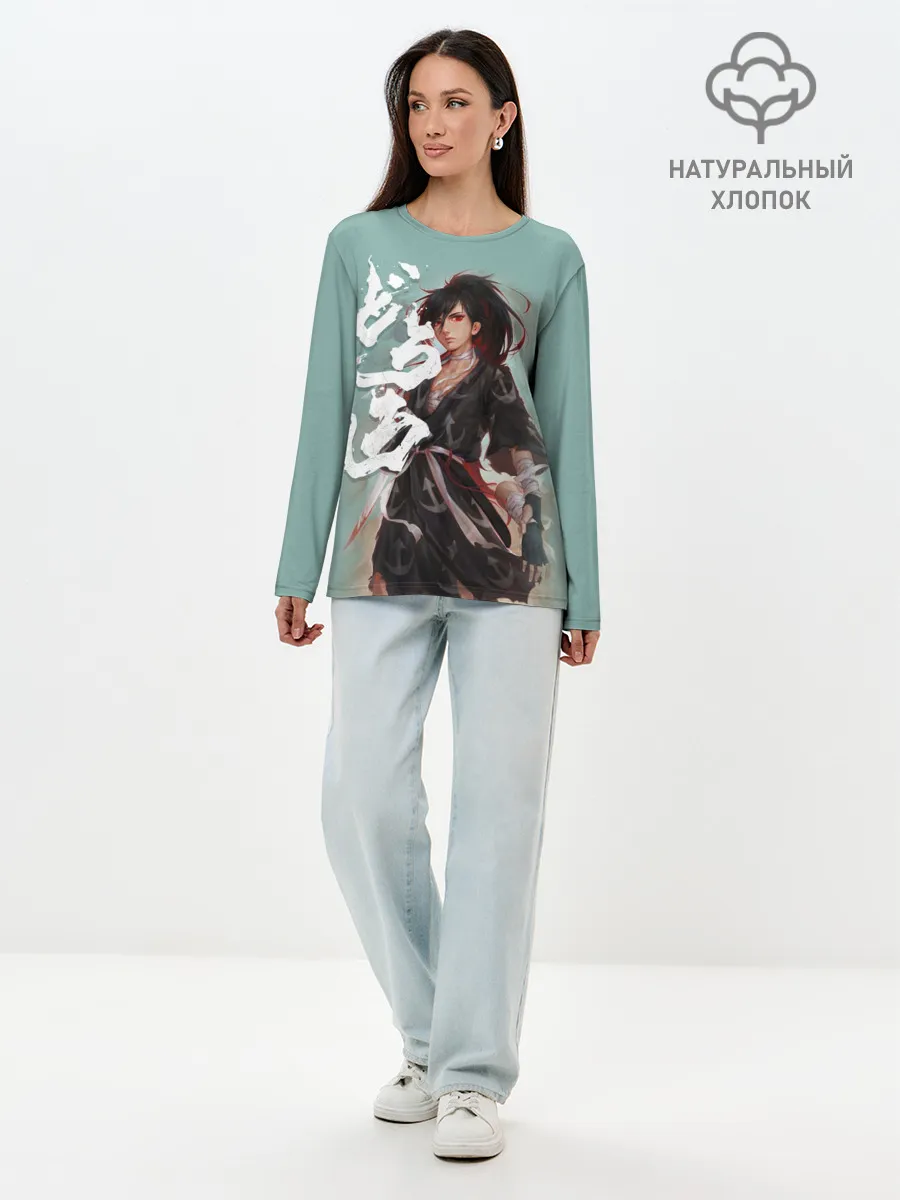 Лонгслив женский. Хлопок / Дороро