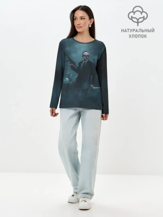 Лонгслив женский. Хлопок / Chains