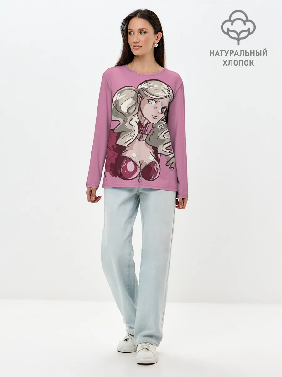 Лонгслив женский. Хлопок / Милая Такамаки