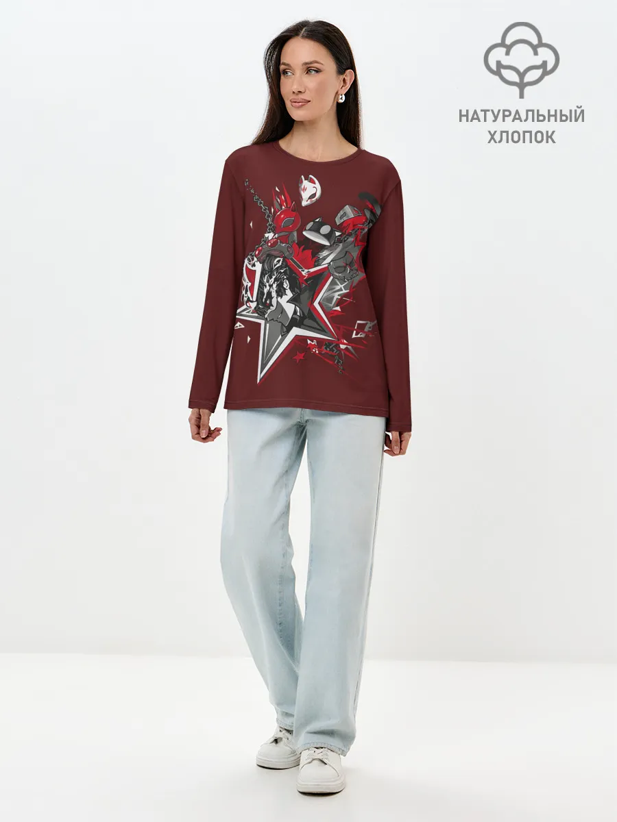 Лонгслив женский. Хлопок / Mask of Ren