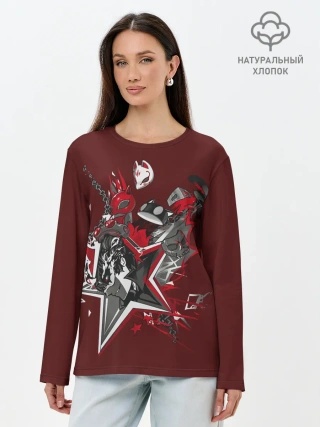 Лонгслив женский. Хлопок / Mask of Ren