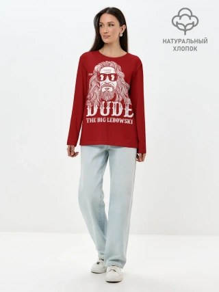Лонгслив женский. Хлопок / Dude the Big Lebowski