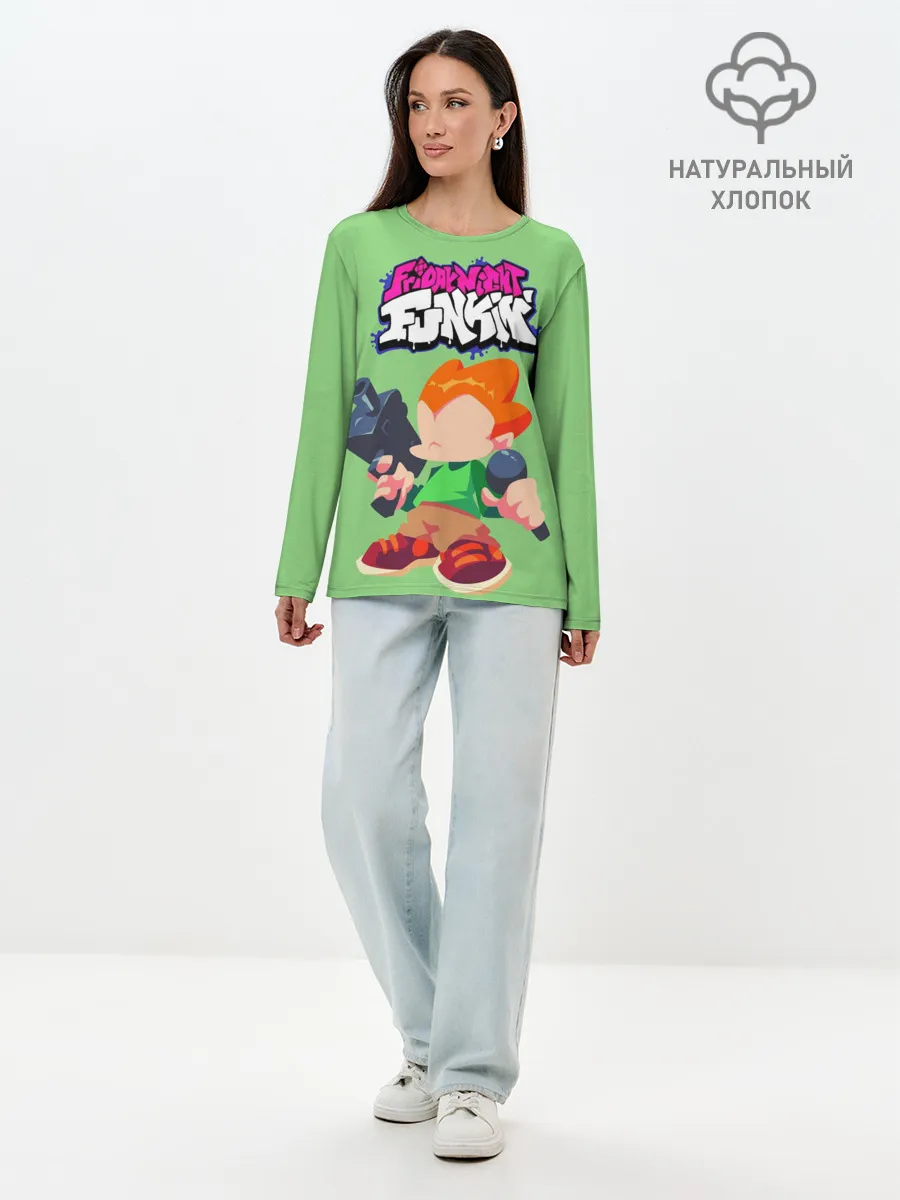 Лонгслив женский. Хлопок / FNF Pico