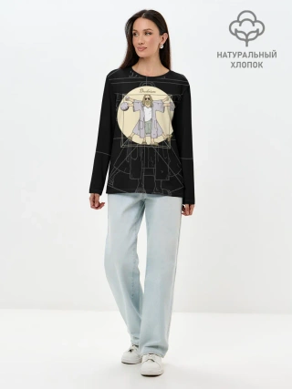 Лонгслив женский. Хлопок / Dudeism Большой Лебовский