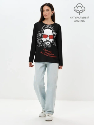 Лонгслив женский. Хлопок / Большой Лебовский