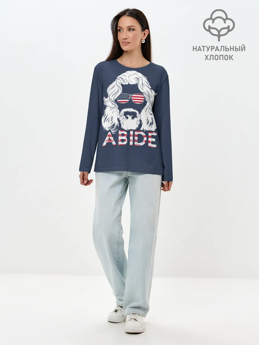 Лонгслив женский. Хлопок / ABIDE Большой Лебовский