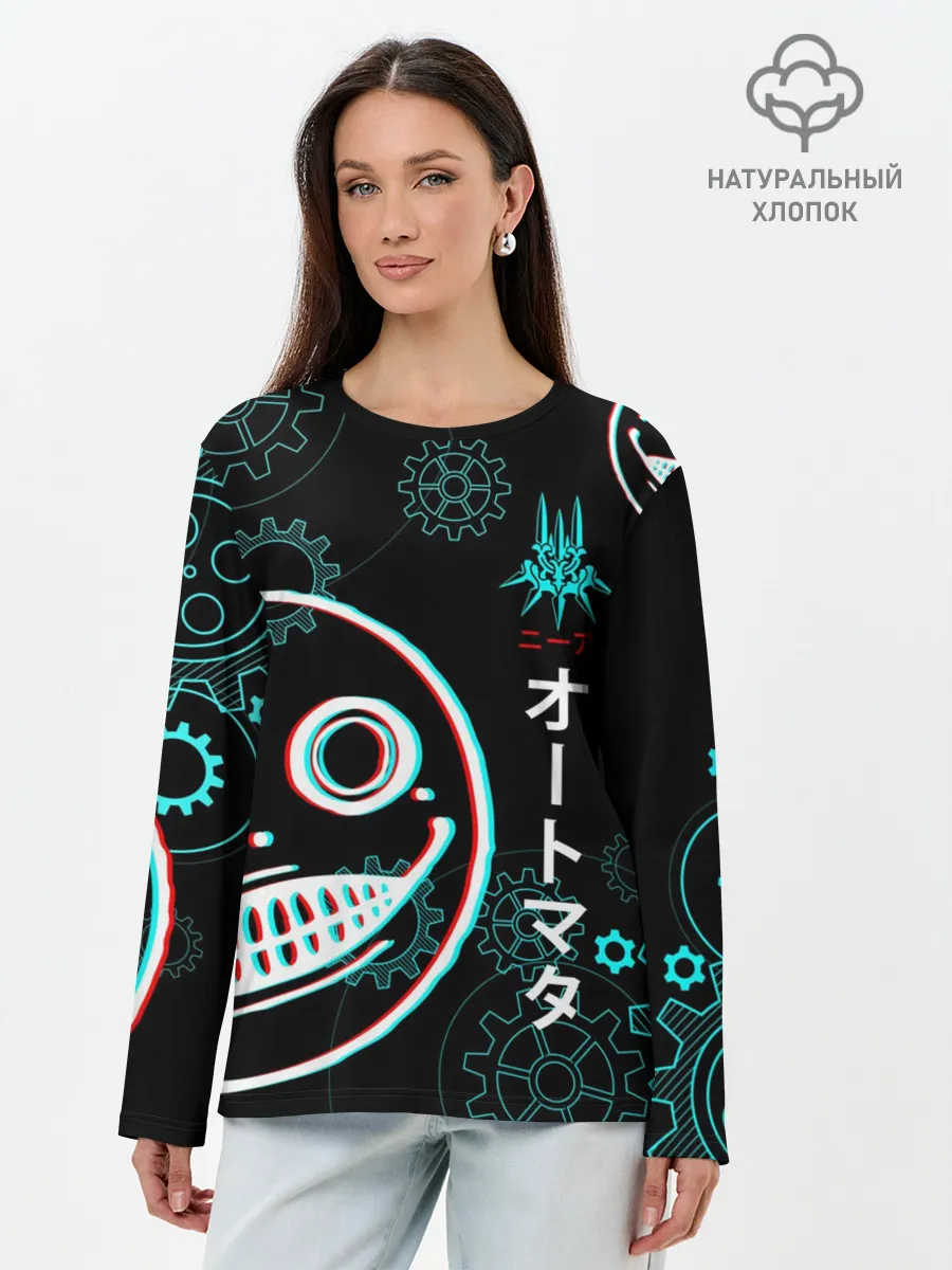 Лонгслив женский. Хлопок / Nier: Automata