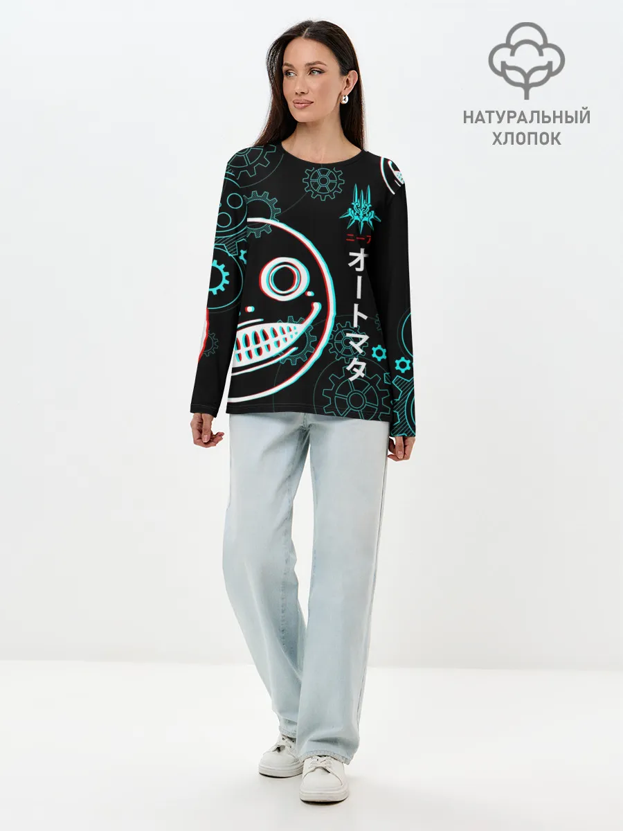 Лонгслив женский. Хлопок / Nier: Automata