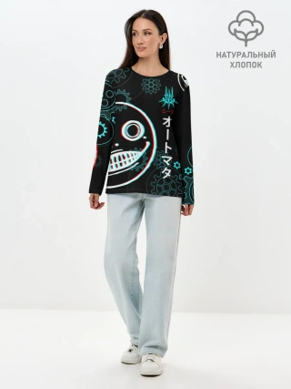 Лонгслив женский. Хлопок / Nier: Automata