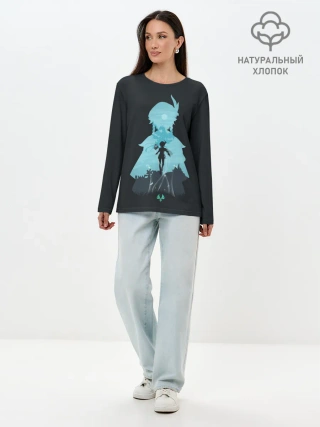 Лонгслив женский. Хлопок / Venti GI