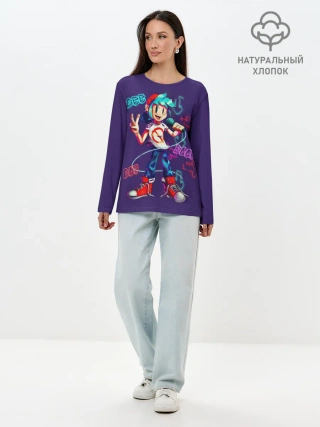 Лонгслив женский. Хлопок / фридей найт фанкин парень