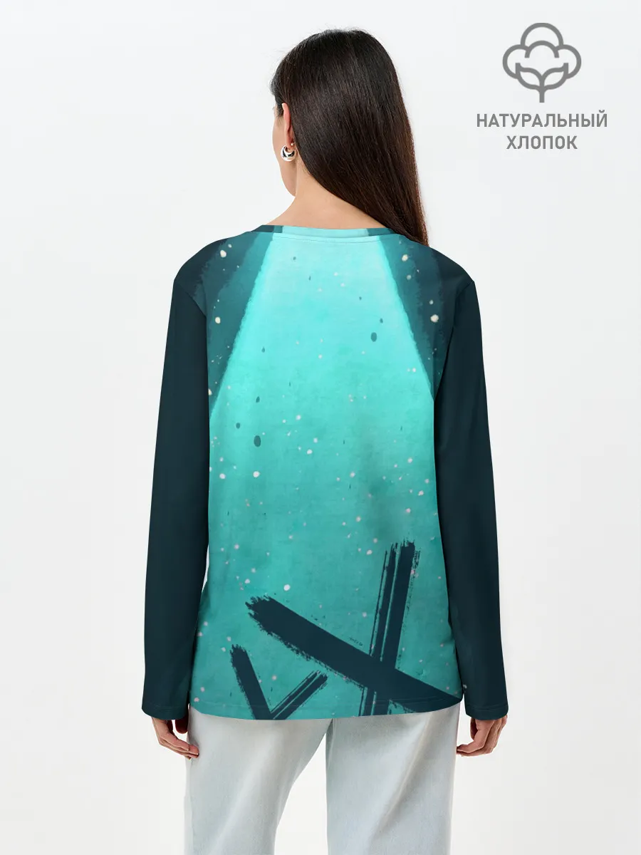 Лонгслив женский. Хлопок / Fox Mulder and Dana Scully