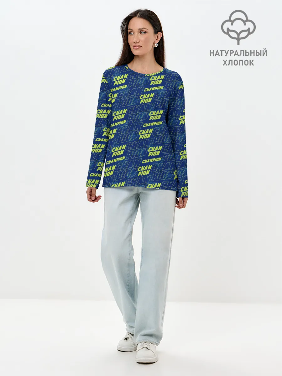 Лонгслив женский. Хлопок / CHAMPION