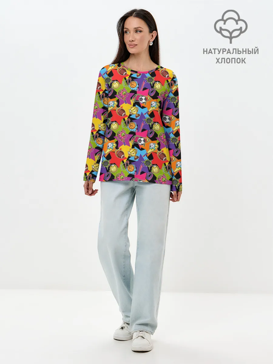 Лонгслив женский. Хлопок / Звезда Спорта