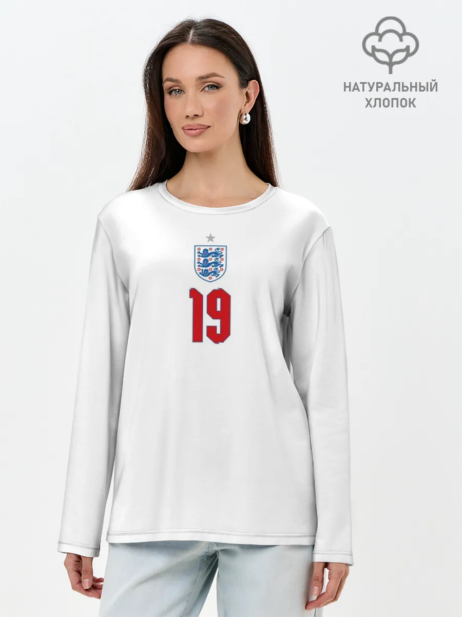 Лонгслив женский. Хлопок / Мэйсон Маунт форма Англия