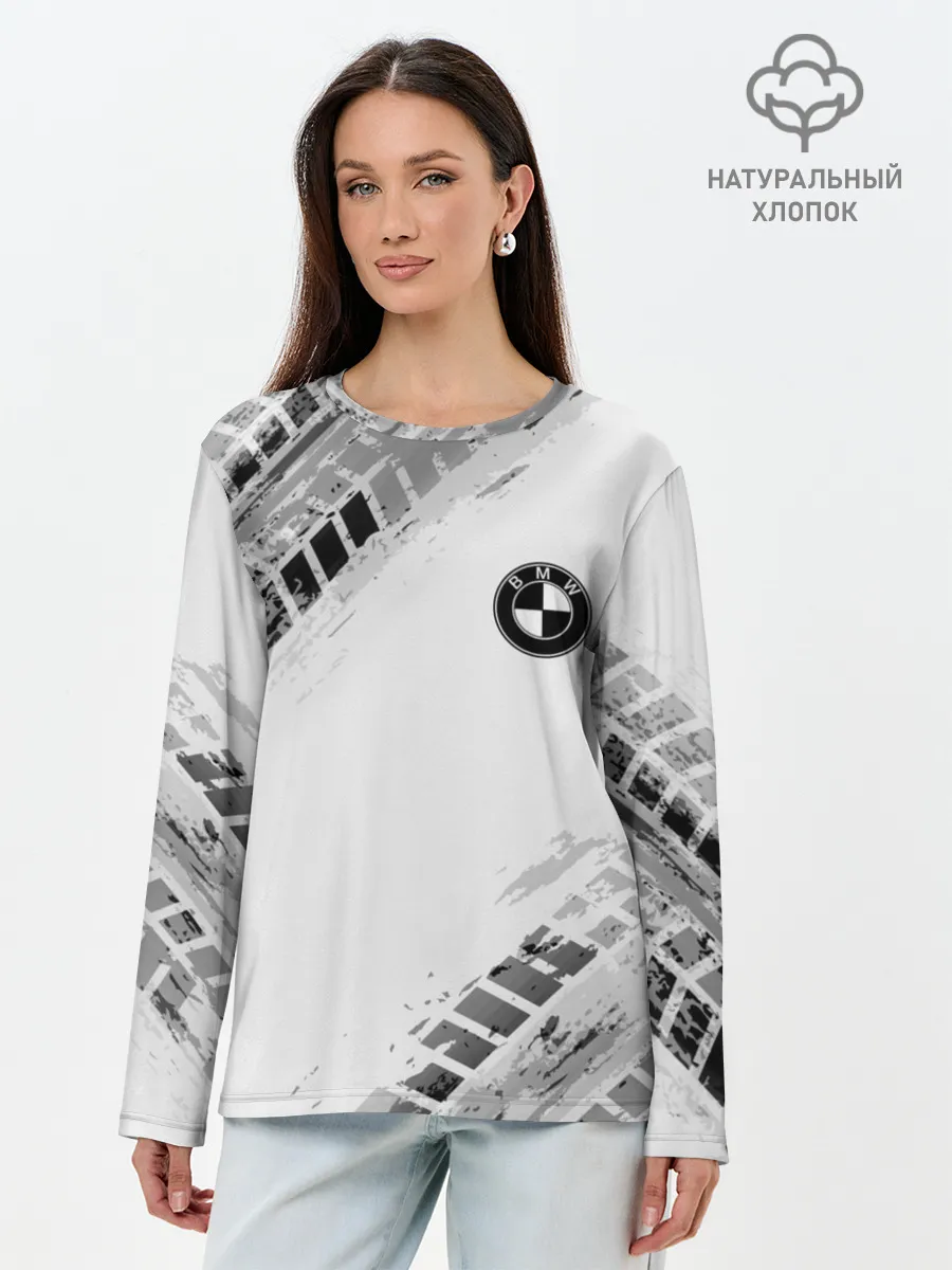 Лонгслив женский. Хлопок / BMW ПРОТЕКТОР ШИН
