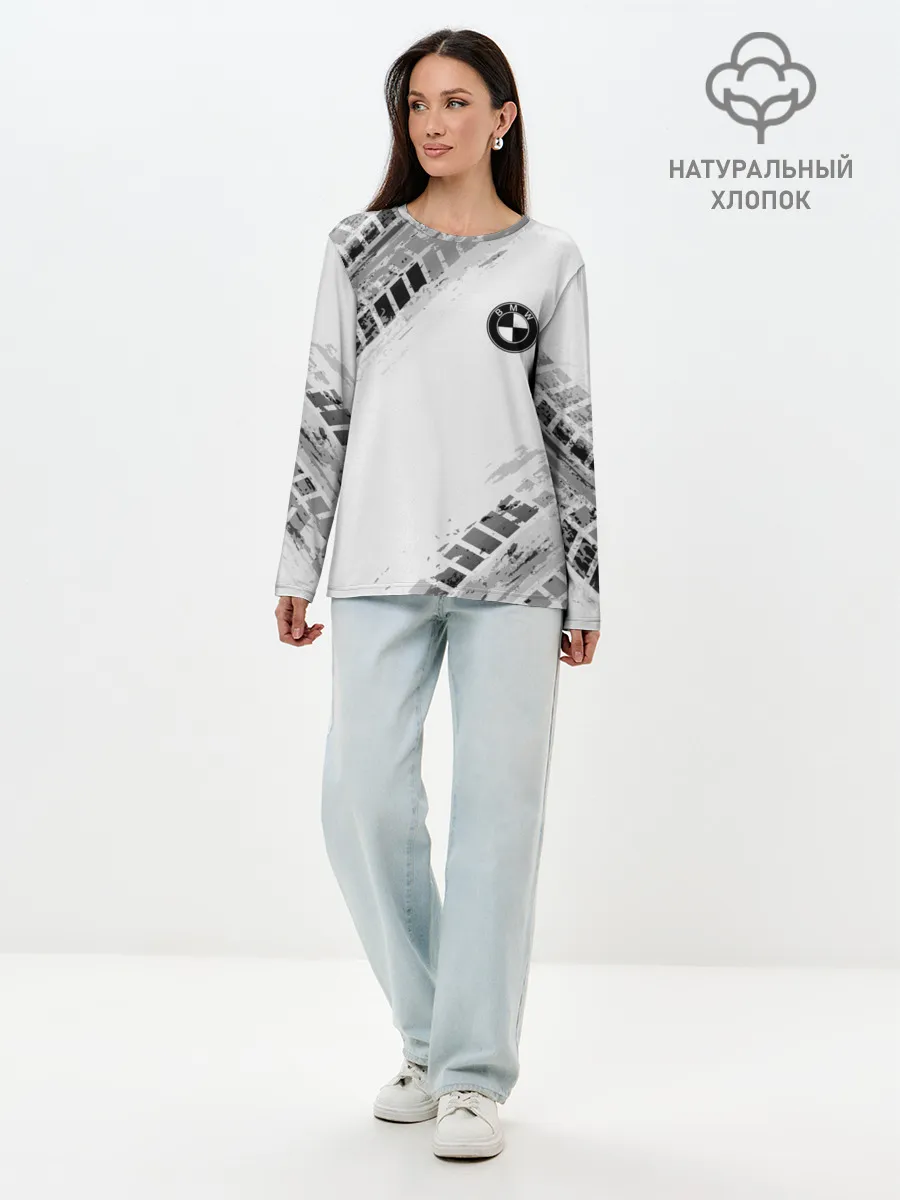 Лонгслив женский. Хлопок / BMW ПРОТЕКТОР ШИН