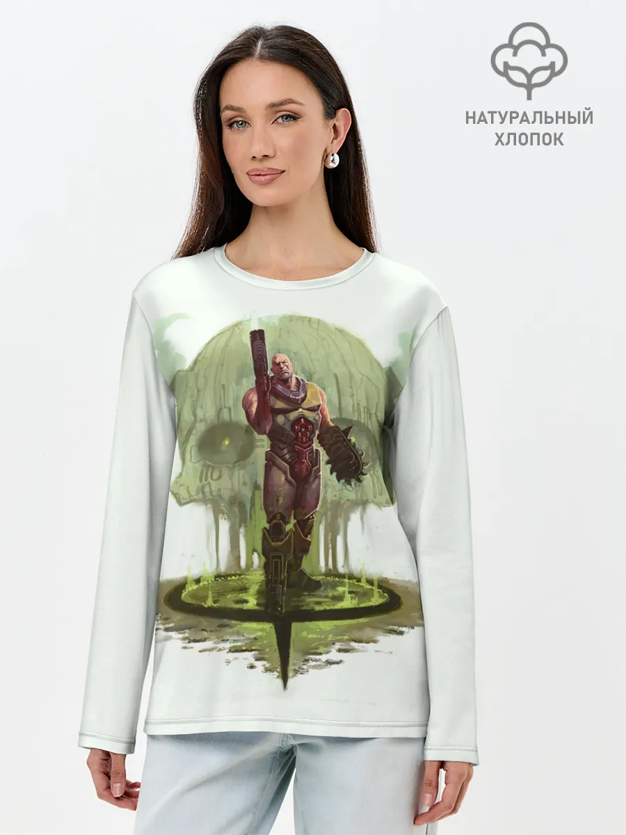 Лонгслив женский. Хлопок / Quake Champions