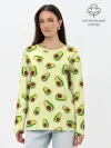 Лонгслив женский. Хлопок / Авокадо / Avocado