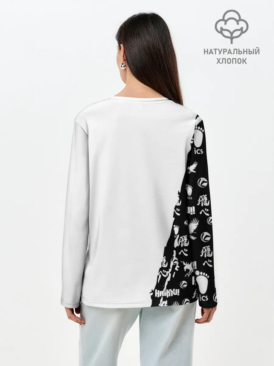 Лонгслив женский. Хлопок / Юу Нишиноя ВОЛЕЙБОЛ!!