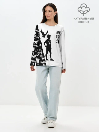 Лонгслив женский. Хлопок / Юу Нишиноя ВОЛЕЙБОЛ!!