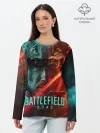 Лонгслив женский. Хлопок / Battlefield 2042 Soldier face