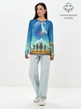 Лонгслив женский. Хлопок / NMS: Начало