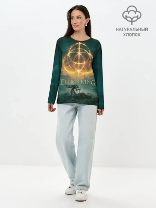 Лонгслив женский. Хлопок / Elden Ring key art