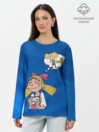 Лонгслив женский. Хлопок / Хельга и Арнольд