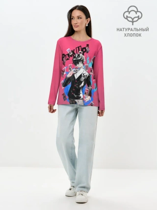 Лонгслив женский. Хлопок / Амамия
