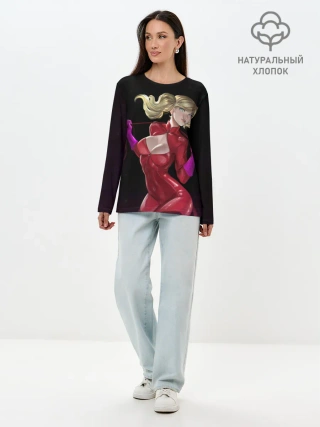 Лонгслив женский. Хлопок / Sweet Takamaki