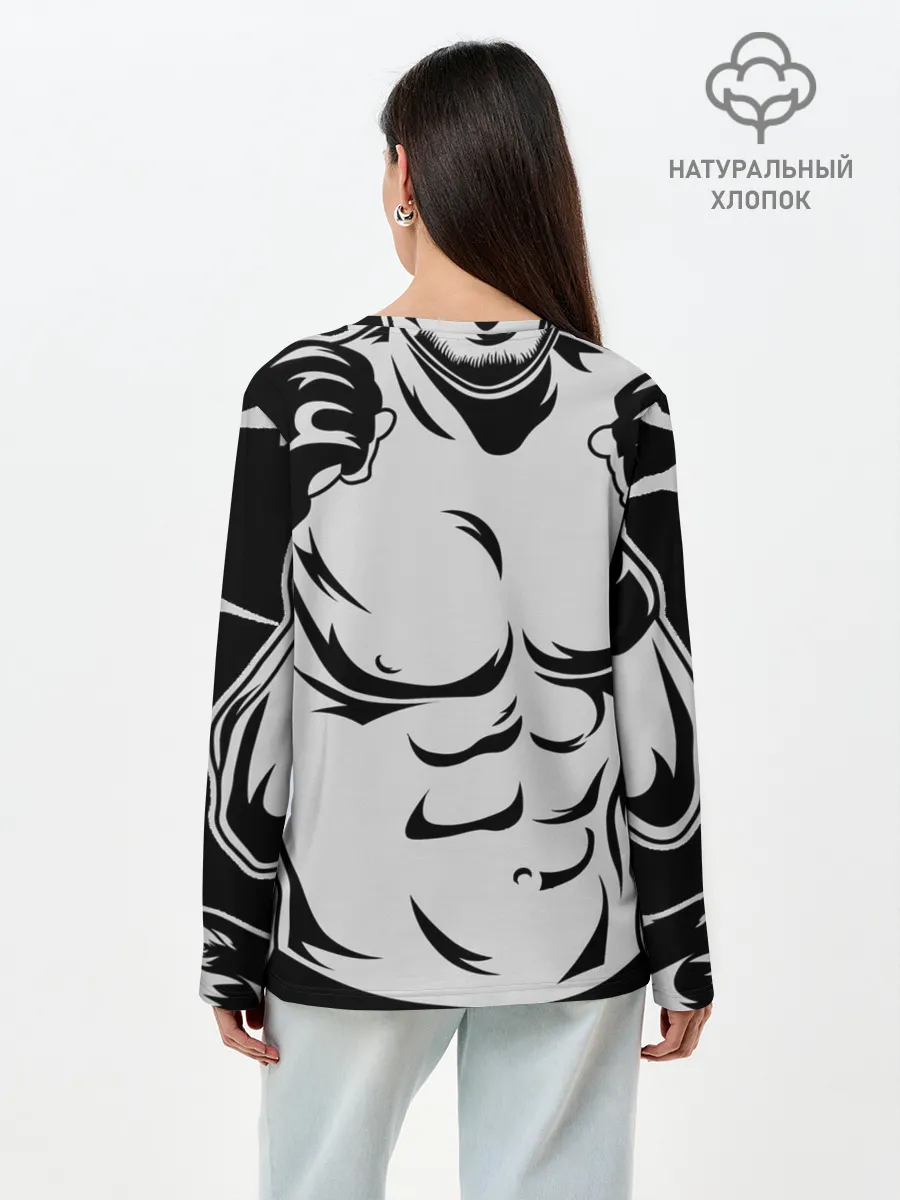 Лонгслив женский. Хлопок / Хабиб Нурмагомедов