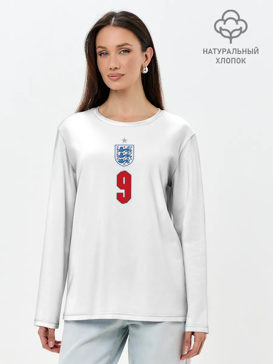 Лонгслив женский. Хлопок / Кейн форма Англия 2021/2022