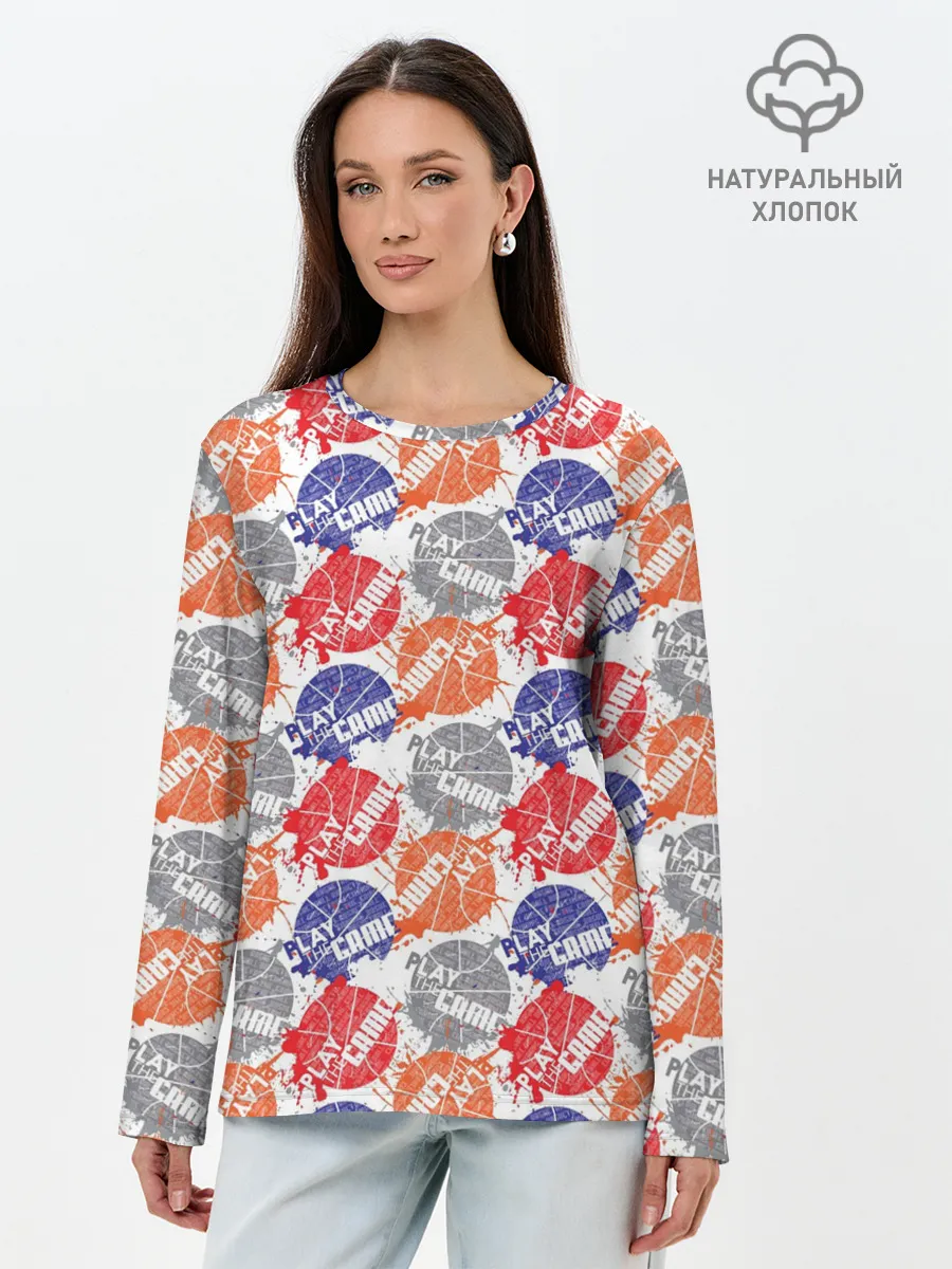Лонгслив женский. Хлопок / PLAY GAME