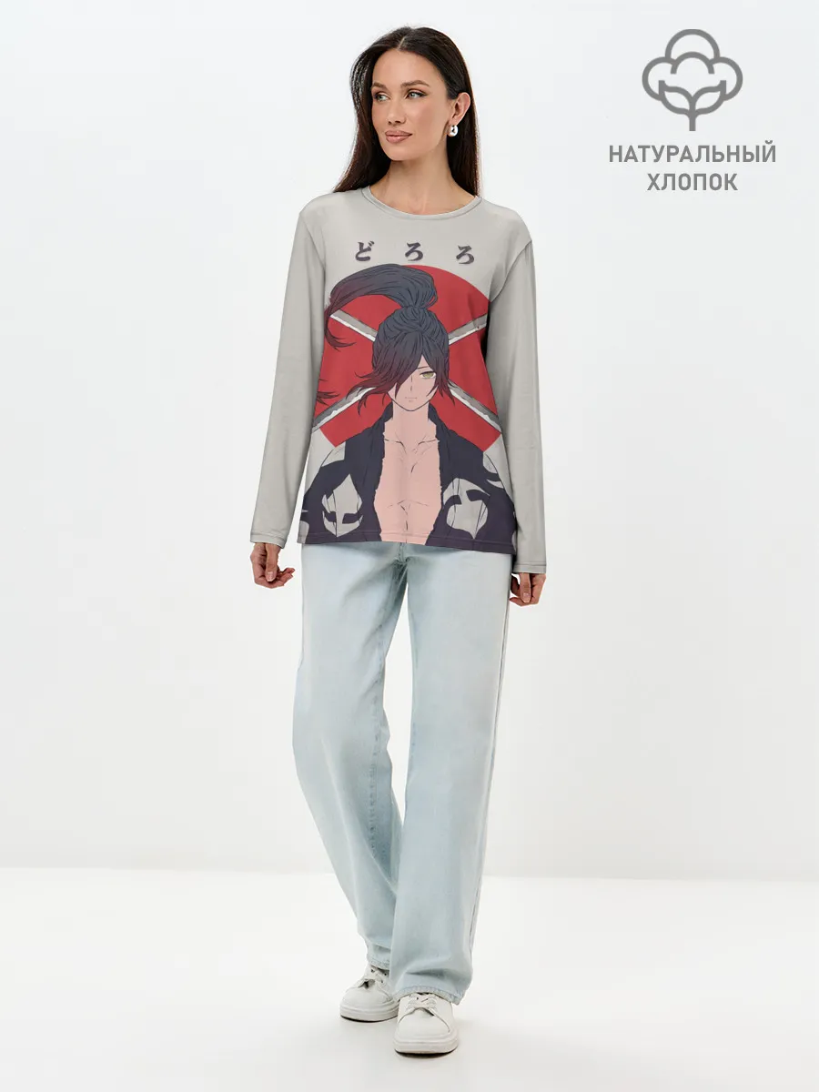 Лонгслив женский. Хлопок / Hyakkimaru Demon