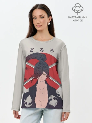 Лонгслив женский. Хлопок / Hyakkimaru Demon