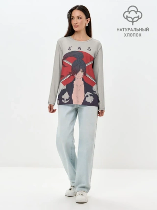 Лонгслив женский. Хлопок / Hyakkimaru Demon