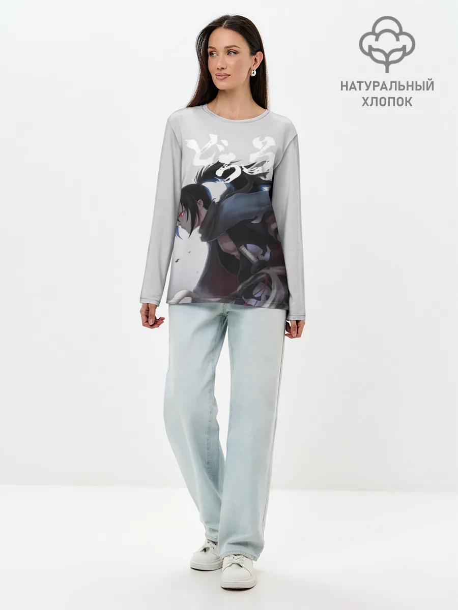 Лонгслив женский. Хлопок / Hyakkimaru