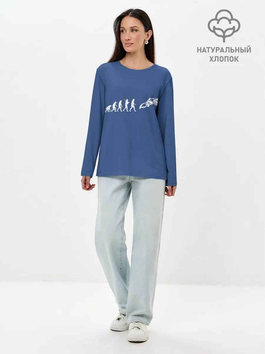 Лонгслив женский. Хлопок / Rocket evolution