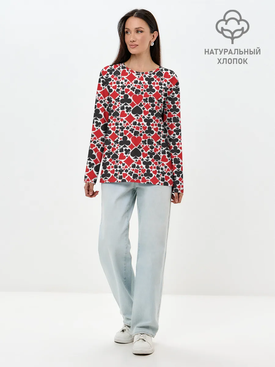 Лонгслив женский. Хлопок / Масти