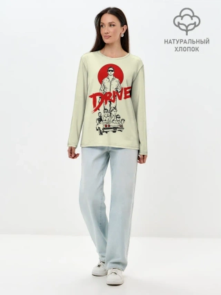 Лонгслив женский. Хлопок / Драйв