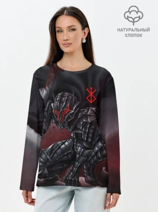 Лонгслив женский. Хлопок / ГАТС БЕРСЕРК аниме