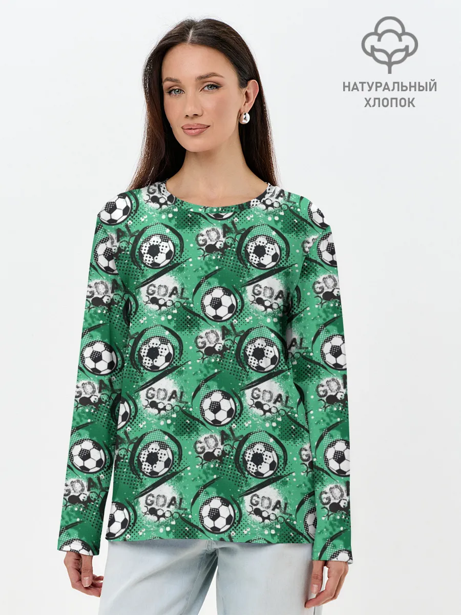 Лонгслив женский. Хлопок / GOAL