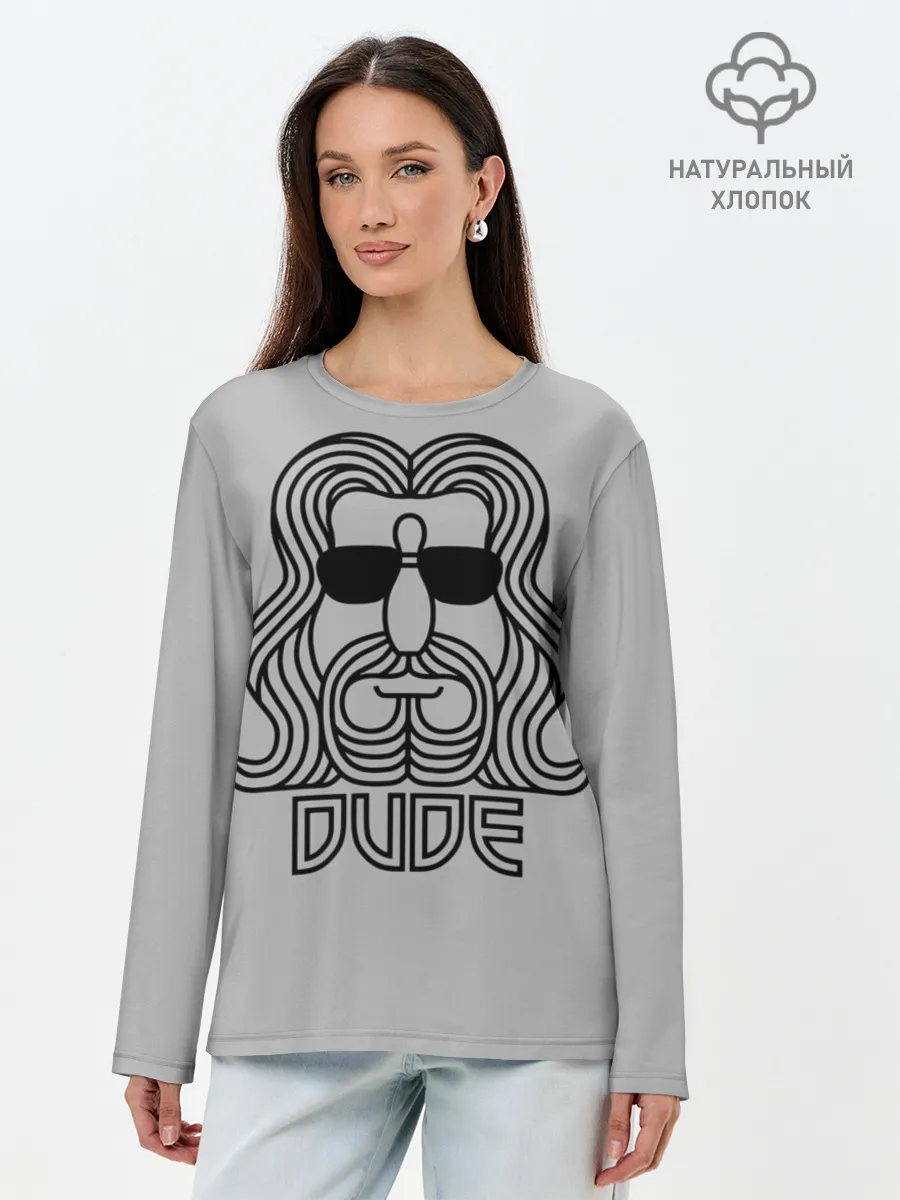 Лонгслив женский. Хлопок / DUDE