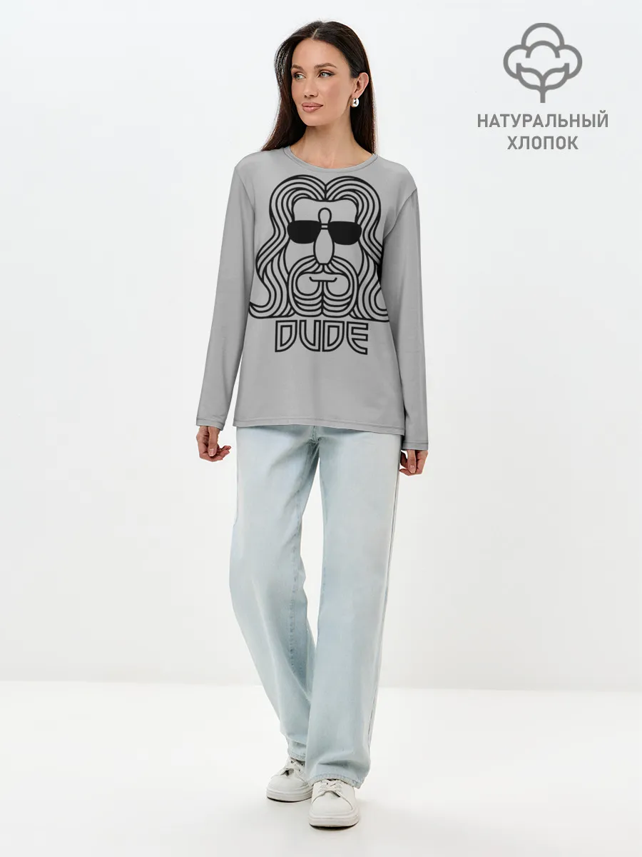 Лонгслив женский. Хлопок / DUDE