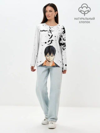 Лонгслив женский. Хлопок / Тобио Кагеяма | Haikyuu!!
