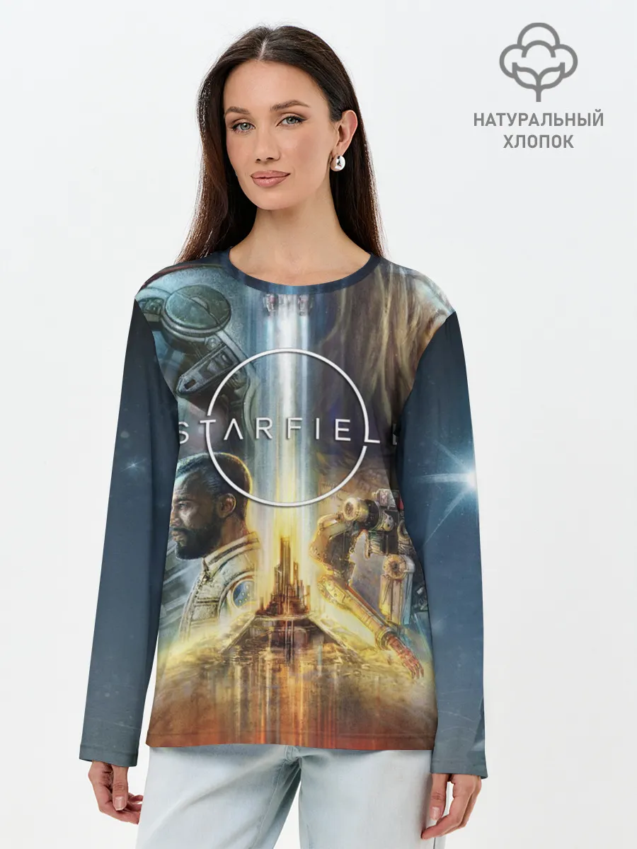 Лонгслив женский. Хлопок / Starfield Обложка