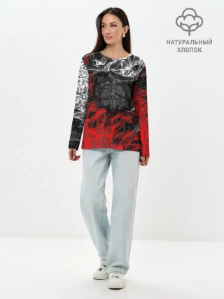 Лонгслив женский. Хлопок / Викинги